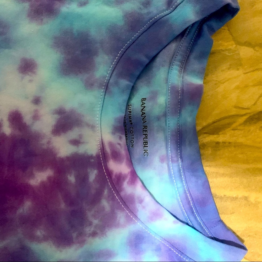 Multi color tie dye tee shirt